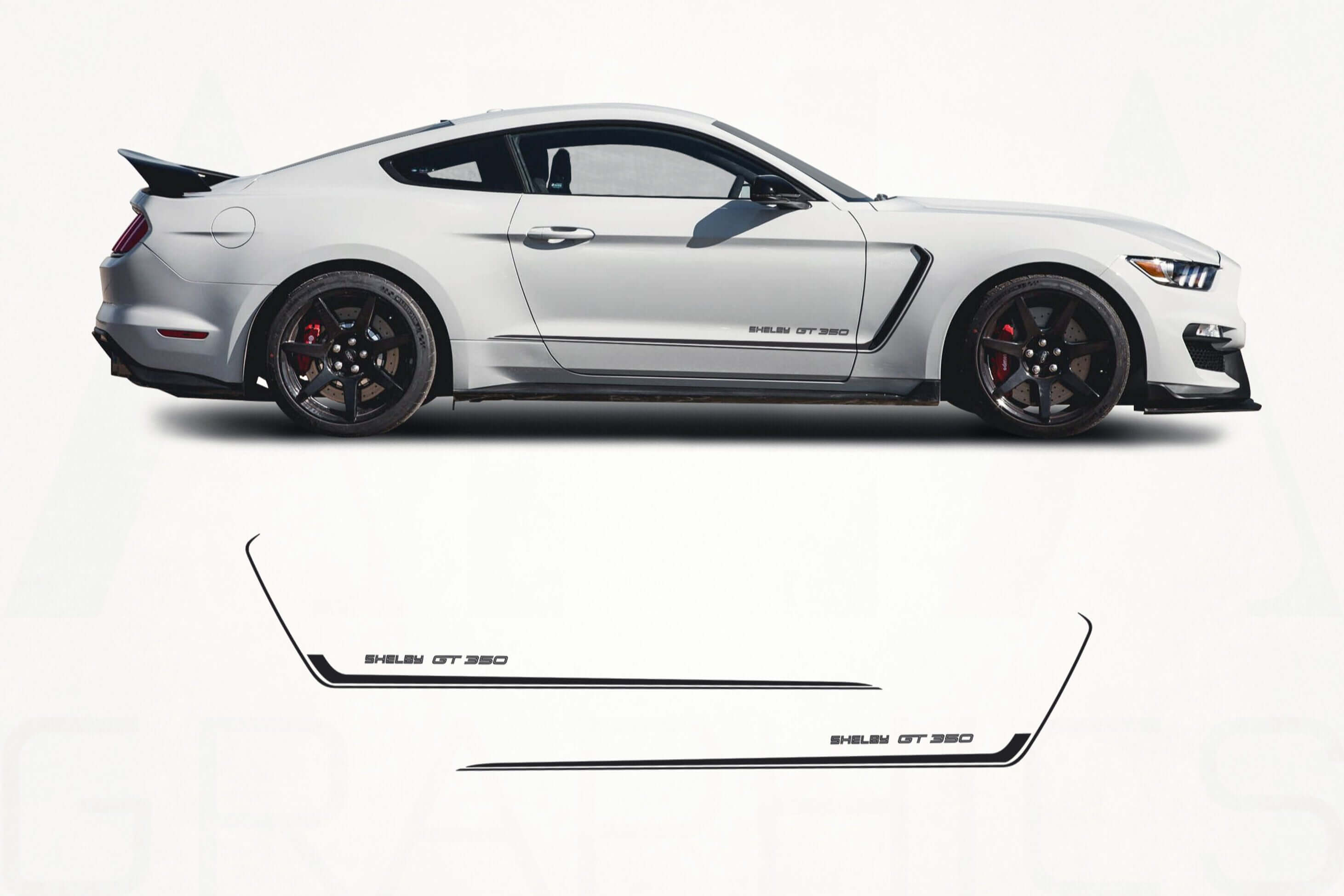 Ford Mustang Shelby GT 350 Side Stripes Decals