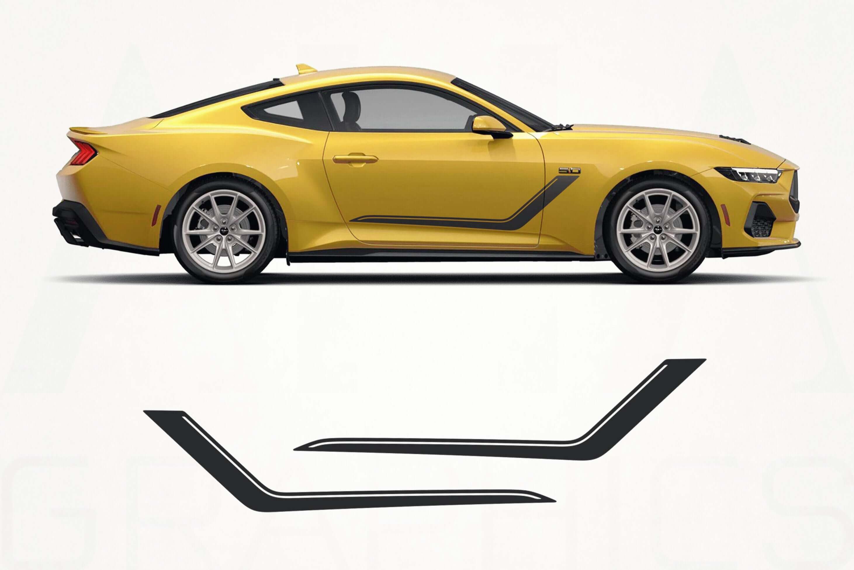 Ford Mustang Side Stripes Decals