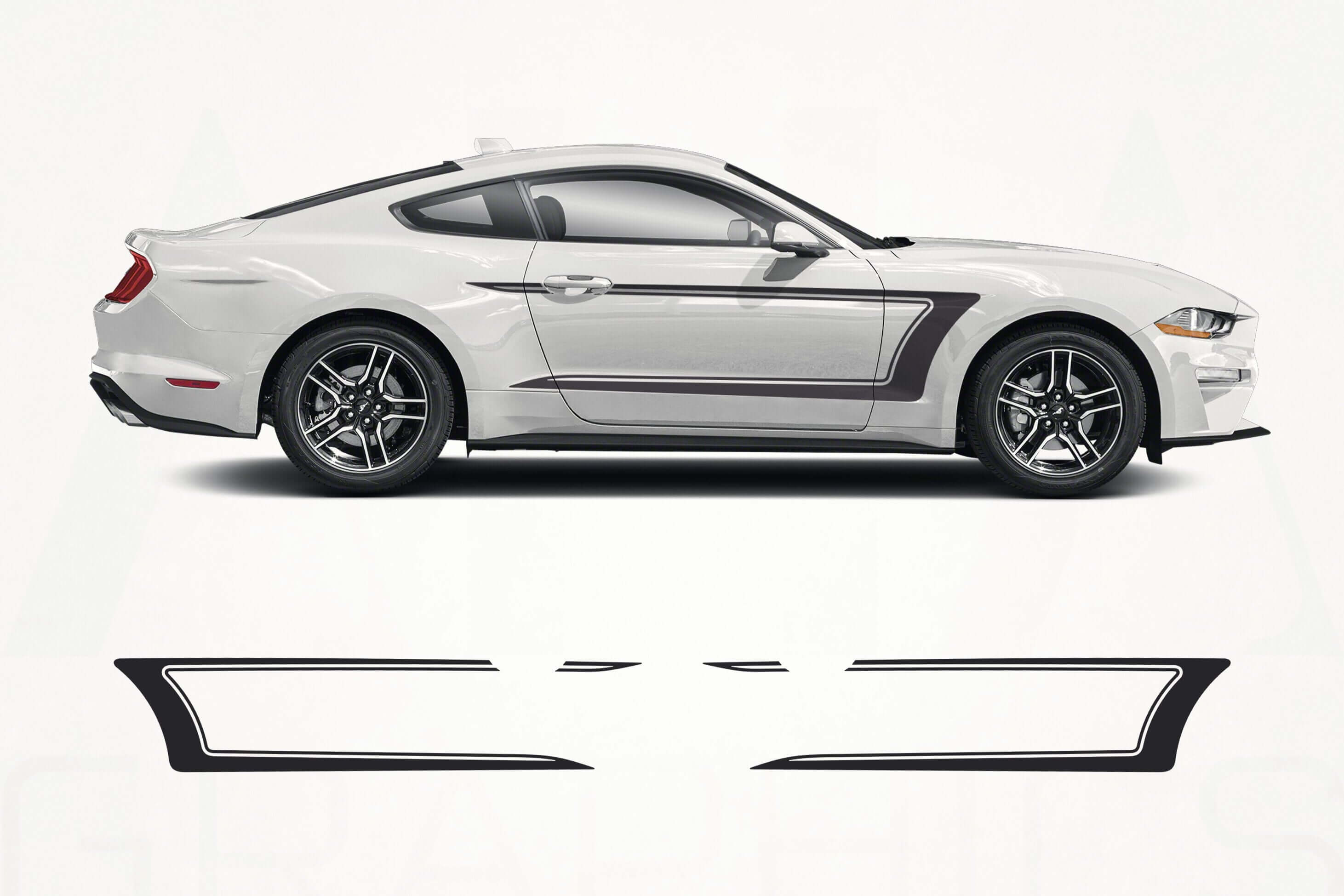 Ford Mustang Side Stripes Decals