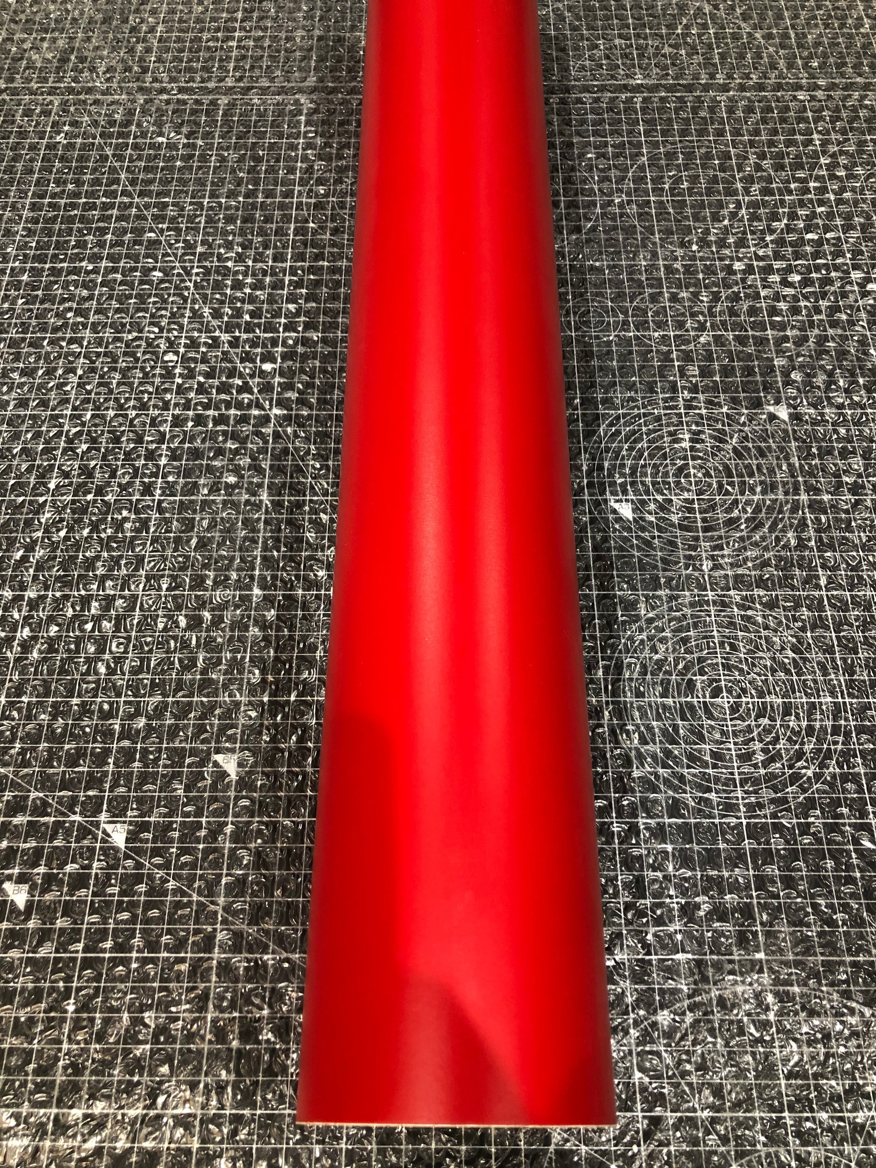 Matte Vinyl Roll 610mm Wide, Cherry Red-0