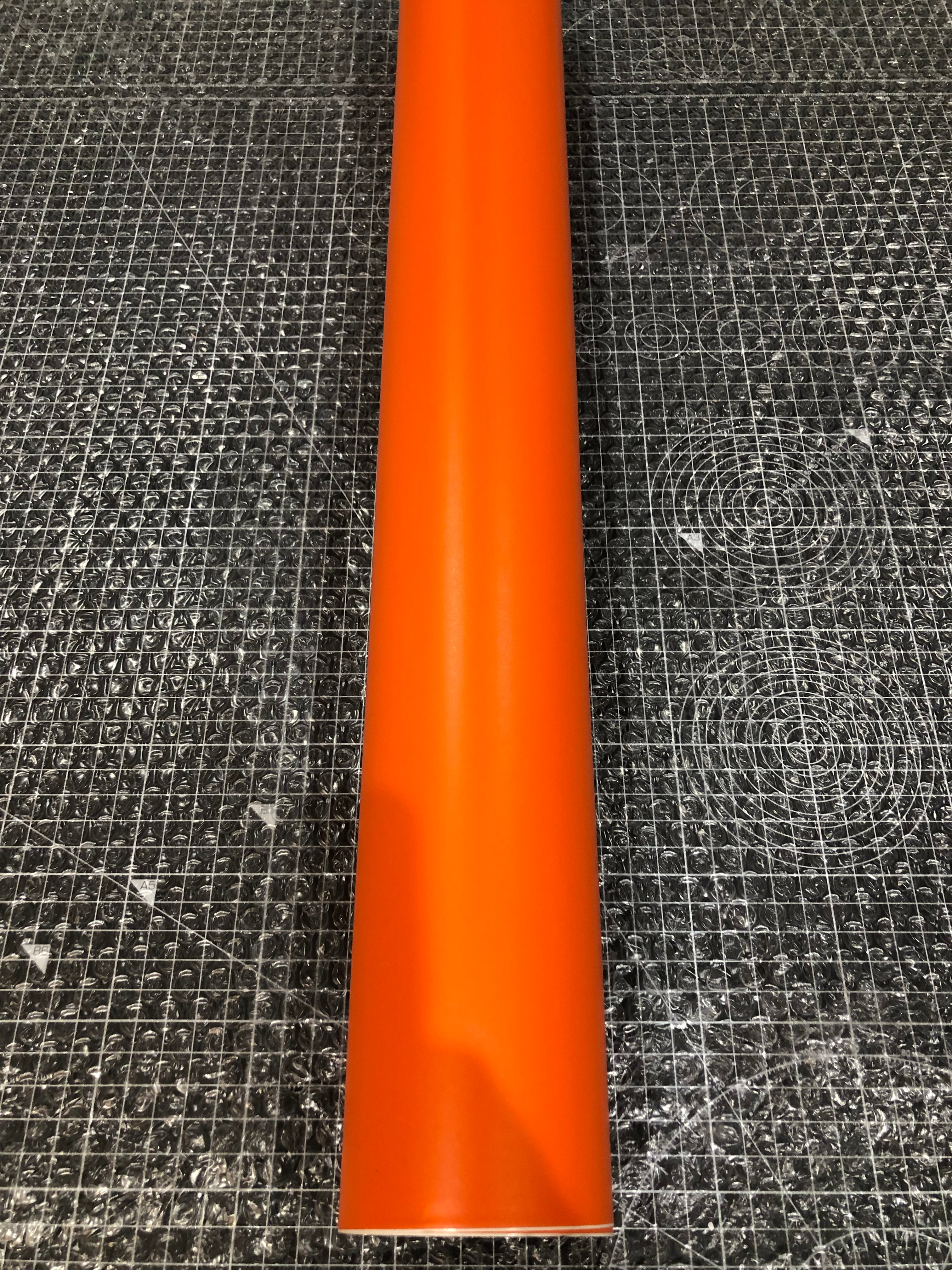 Matte Vinyl Roll 610mm Wide, Orange-0