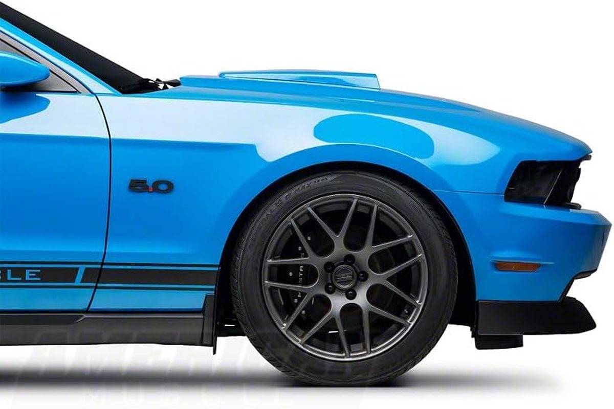 2 Pieces(Pair) 5.0 Liter Door Fender Side Emblem Badge Plate for Ford Mustang F150 GT - Matte Black