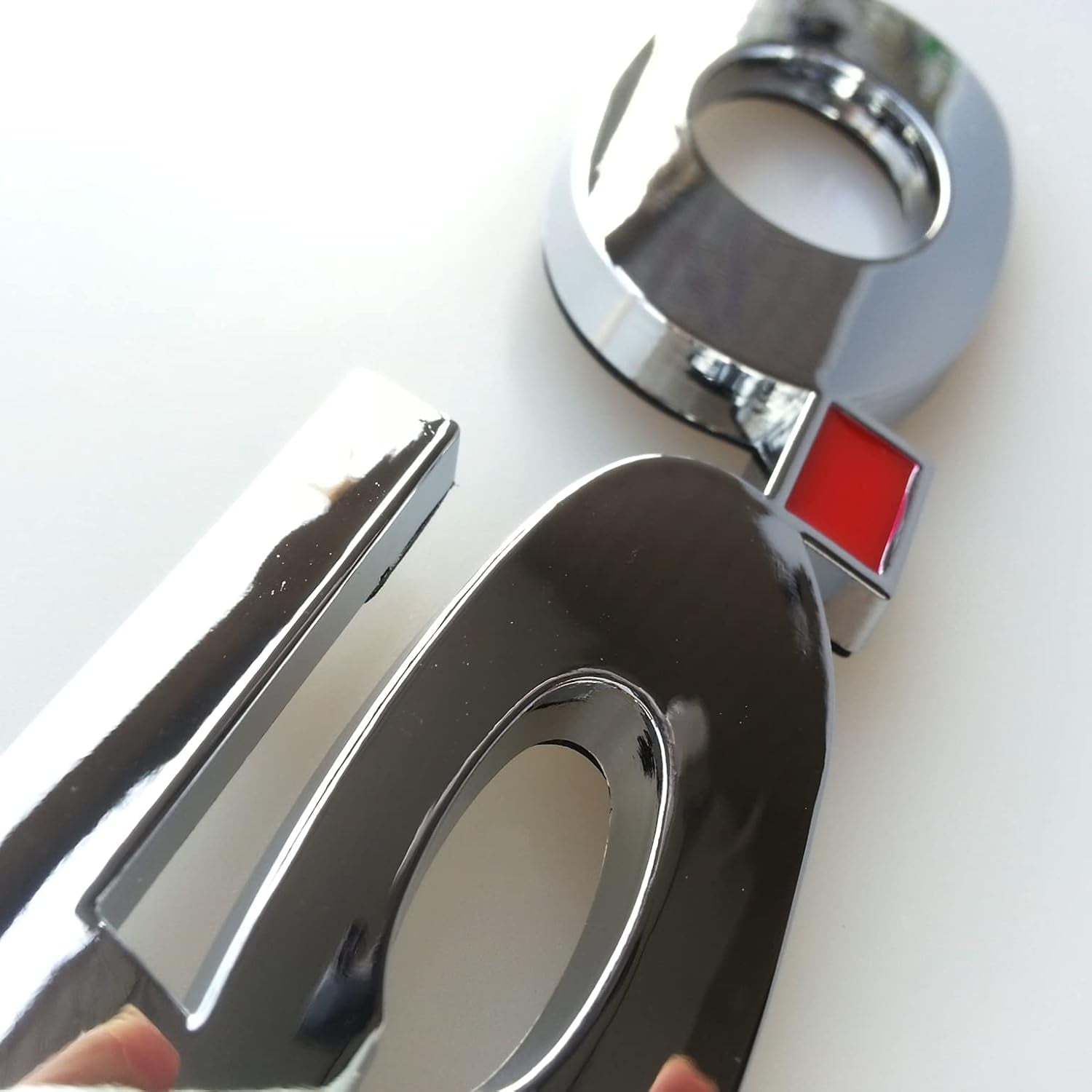 2 Pieces(Pair) 5.0 Liter Door Fender Side Emblem Badge Plate for Ford Mustang F150 GT - Chrome
