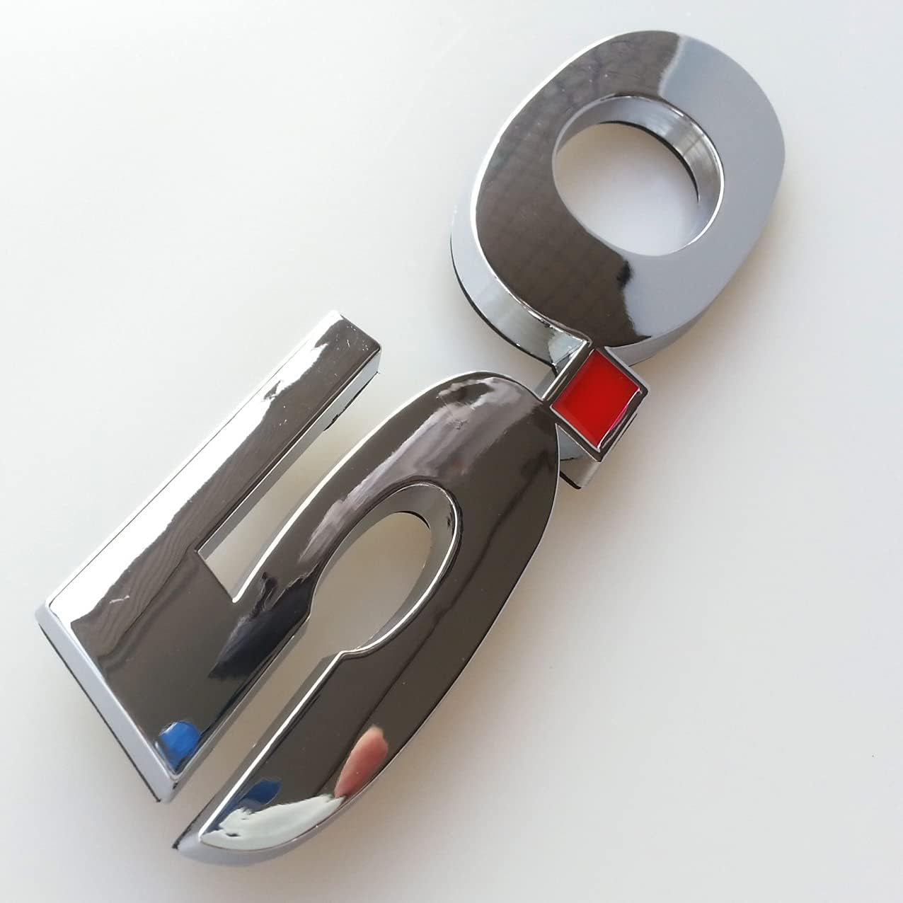 2 Pieces(Pair) 5.0 Liter Door Fender Side Emblem Badge Plate for Ford Mustang F150 GT - Chrome